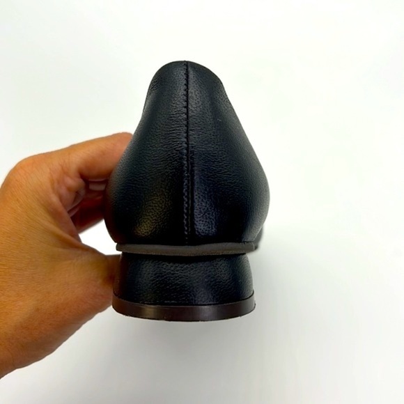 Hush Puppies - Black Leather Square Heel Comfort Premium Shoes Size 6.5 - Picture 12 of 15